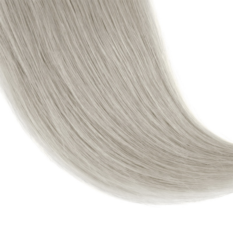 4X4 1B/Green Grey Color Virgin Hair Natural Straight Lace Closure - 图片 6